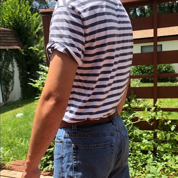 Striped white and gray tee - Picture 2 of 3